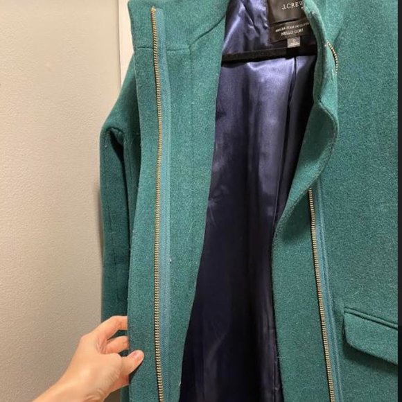 COPY - J. Crew Italian Stadium Cloth Cocoon Coat In Heather Forest - 0 - Picture 12 of 16